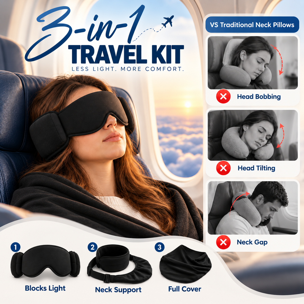 SleepSleeve Travel Pillow