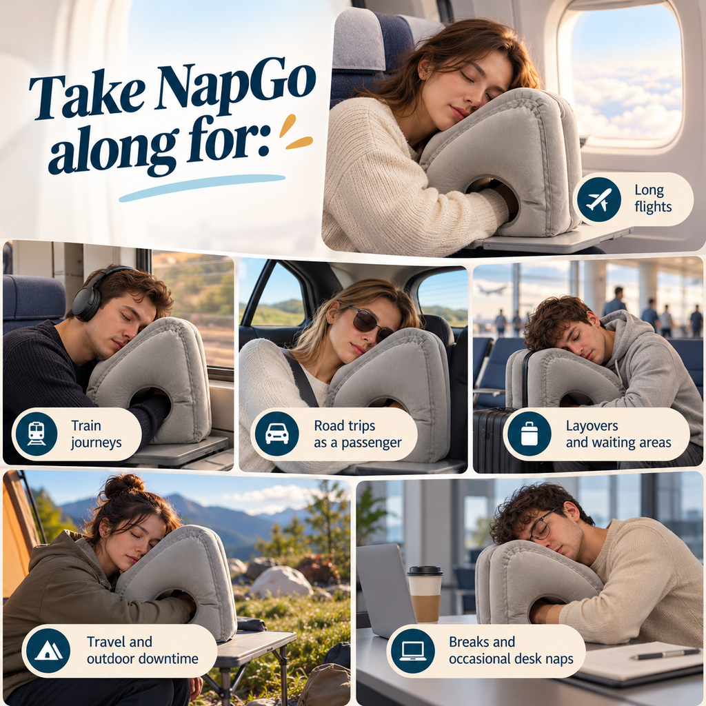 NapGo Travel Pillow